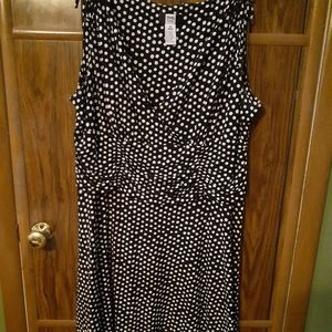 Studio 1940 black and white polka dots dress